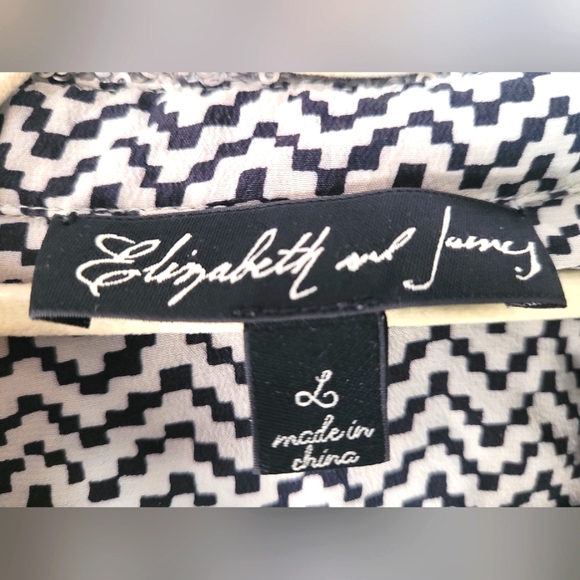 Elizabeth and James Julian Sequin Collar Top. Size Large. - Picture 5 of 9